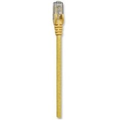 Patchcord Cat6 UTP 0,3m 100% CU żółty