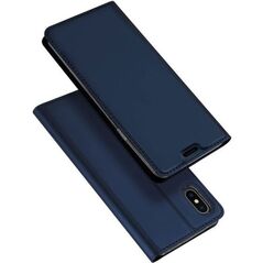 Dux Ducis Skin Leather Iphone XS MAX granatowe