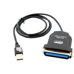 Kabel USB Hertz USB-A - IEEE 1284 (LPT) 0.8 m Czarny (394-uniw)