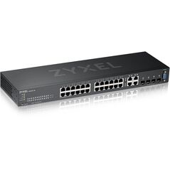 Zyxel GS2220-28 - Switch - managed - 24 x 10/100/1000 + 4 x Kombi-Gigabit-SFP - an Rack montierbar