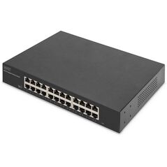 Digitus 24-portowy przełącznik gigabitowy, 19-calowy, niezarządzalny