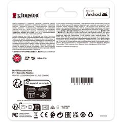 MEMORY MICRO SDXC 128GB UHS-I/SDCS3/128GBSP KINGSTON