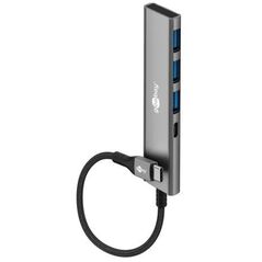 Slim 4-portowy koncentrator USB, USB-C™ na USB-C™/USB-A, 5 Gbit/s