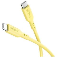 Kabel silikonowy Goobay USB-C, 1,5 m, żółty