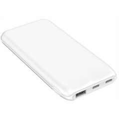 PLATINET POWER BANK 10000 mAh 3,7V 37Wh 12W 2x USB-C 1x USB-A WHITE [46079]
