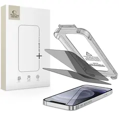 SZKŁO PRYWATYZUJĄCE TECH-PROTECT QUICK SET SPY+ 2-PACK IPHONE 12 / 12 PRO PRIVACY