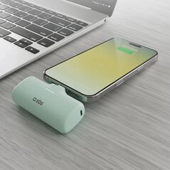 SBS EcoPower 5000 mAh 10W z wbudowanym portem USB-C zielony