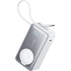 Anker MagGo Powerbank, Weiß, USB-C, Apple Watch, 10.000 mAh, A1657H21