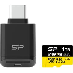 Karta pamięci Silicon Power Inspire microSDXC 1TB V30 UHS-I U3 A2 170/160 MB/s TLC + czytnik C200