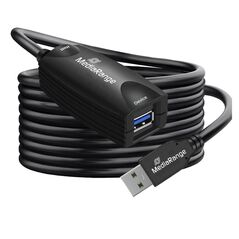 MediaRange Active USB Extension Cable, USB-A Plug to USB-A Socket, 1x Repeater, USB 3.0, 5 Gbps Data Transfer Rate, 5m, Black (MRCS242) έως 12 άτοκες Δόσεις