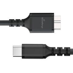 MediaRange USB 3.0 Micro-B to USB Type-C Cable, 50cm, Black (MRCS257) έως 12 άτοκες Δόσεις