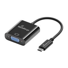 MediaRange USB Type-C® to VGA Video Converter, 20cm, Black (MRCS229) έως 12 άτοκες Δόσεις