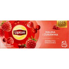 Lipton Herbatka owocowa malina i żurawina 20 torebek