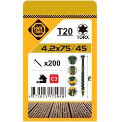 ΒΙΔΑ ΒΕΡΑΝΤΑΣ T20 4.2X75 ΠΡΑΣΙΝΟ (200)