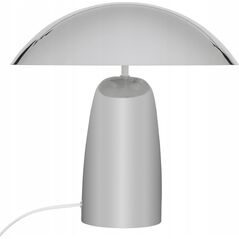 Lampa nocna grzybek OMIA, srebrna, wys. 34 cm