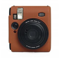 Futerał Etui Pokrowiec Case Silikon Do Fuji Fujifilm Instax Mini 99 Brązowy