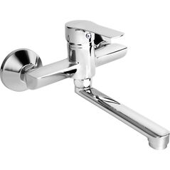 Bateria umywalkowa KFA Mohit ścienna chrom (5907571590051)
