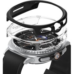 RINGKE SLIM 2-PACK GALAXY WATCH 8 CLASSIC (46 MM) CLEAR & MATTE BLACK