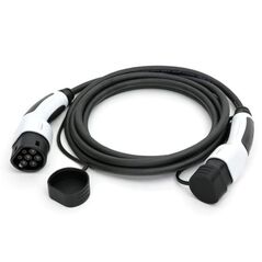 PLATINET EV CHARGING CABLE KABEL DO ŁADOWANIA SAMOCHODU TYPE 2 7,4KW 5M BLACK/WHITE [46296]