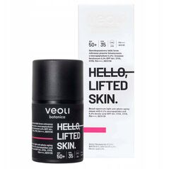 VEOLI BOTANICA_Hello Lifted Skin szerokopasmowy lekki krem ochronny przeciw fotostarzeniu z Neuropeptydami 0,2% i Kwasem Ferulowym 0,2% SPF50+ 50ml