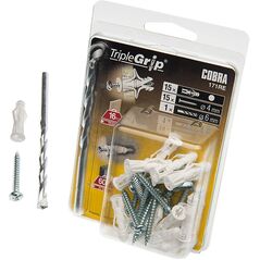ΆΓΚΥΡΑ DRYW TRIPLE 4X29 PLAST ΛΕΥΚΌ 15 ΤΕΜ