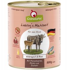GranataPet Liebling´s Mahlzeit dziczyzna i wołowina mokra karma dla psa 800g