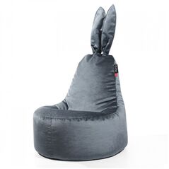 Πουφ Qubo™ Daddy Rabbit, gobelenas, tamsiai pilkas