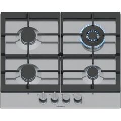 Siemens EC6A5HI90 płyta kuchenna Czarny, Stal nierdzewna Wbudowany 60 cm Gaz 4 stref(y)