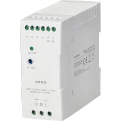 Zasilacz przemysłowy, na szynę DIN, 24VDC, 2,5A, 60W, w plastikowej obudowie