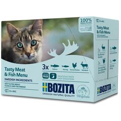 Bozita Kawałki w Sosie z Rybą i Mięsem-12 x 85g