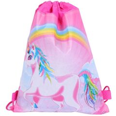 Worek Szkolny Na Buty Strój Gimnastyczny Tęcza Jednorożec 35x27 cm