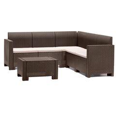Σετ επίπλων κήπου Set Nebraska Corner καφέ 8003723390757