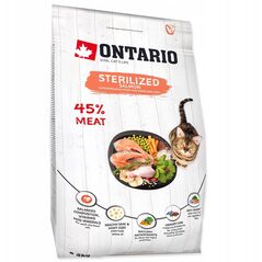Ontario Cat Sterilised lašiša 2kg (Sterilizuotoms su lašiša)