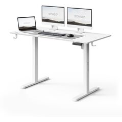 Biurko SENSE7 NOJO LIGHT Białe 120 cmx60 cm