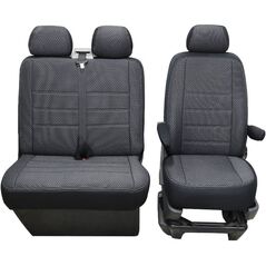 MODELINIAI PREMIUM SĖDYNIŲ UŽVALKALAI MERCEDES VITO 2015-... spalva - juoda| 2+1 vnt