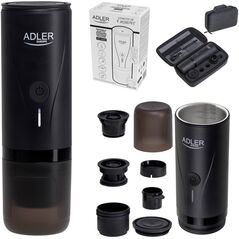 Adler AD 4400 Przenośny elektryczny ekspres ciśnieniowy do kawy - 20 bar - USB