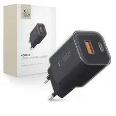 Ładowarka sieciowa Tech-Protect NCM33W 2-port USB-A, USB-C Network Charger PD 33W / QC3.0 Black