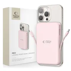 Powerbank Tech-Protect PB31 LifeMag MagSafe Power Bank 10000mah Pink
