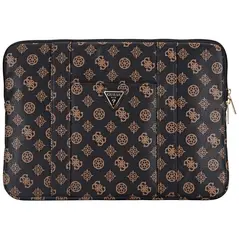 Torba Guess Sleeve 14" Peony Pocket Triangle czarny