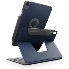 Etui UNIQ Rovus Snapmount Magnetic 360 Rotating Detachable do Apple iPad Air 11" 2024/2025 / iPad Air 10.9" 2020/2022 granatowy