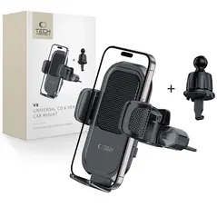 Uchwyt samochodowy do kratki Tech-Protect V8 Universal CD & Vent Car Mount Black