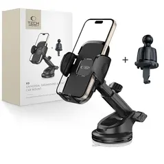Uchwyt samochodowy na kokpit / szybę / do kratki Tech-Protect V3 Universal Dashboard & Vent Car Mount Black