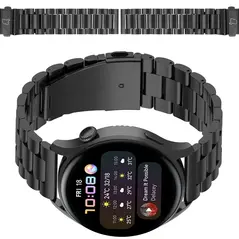 Pasek ze stali nierdzewnej do smartwatcha Bizon Strap Watch Aura QuickRelease 20mm czarny