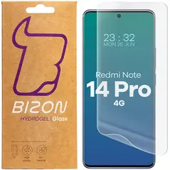 Folia hydrożelowa na ekran Bizon Glass Hydrogel Front do Xiaomi Redmi Note 14 Pro 4G [2 PACK]