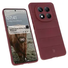 Pancerne etui Bizon Case Tur do Xiaomi Redmi Note 14 Pro 5G / Poco X7 ciemnofioletowe