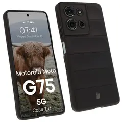 Pancerne etui Bizon Case Tur do Motorola Moto G75 5G czarne