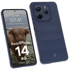 Pancerne etui Bizon Case Tur do Xiaomi Redmi Note 14 4G granatowe