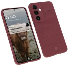 Pancerne etui Bizon Case Tur do Samsung Galaxy S25 Plus ciemnofioletowe