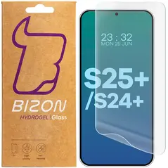 Folia hydrożelowa na ekran Bizon Glass Hydrogel Front do Samsung Galaxy S25 Plus / S24 Plus [2 PACK]