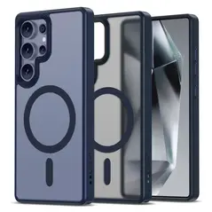 Etui Tech-Protect Magmat MagSafe Galaxy S25 Ultra Matte Navy